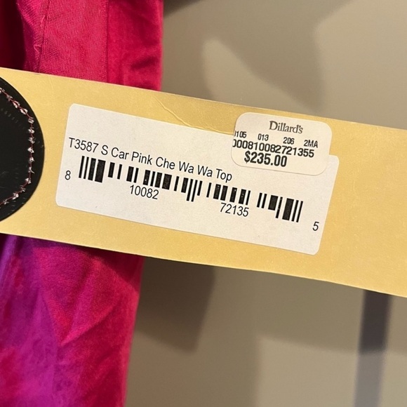 $235 NWT Double D Ranch Size Small Pink Che Wa Wa Button Down Top Western - Picture 3 of 6